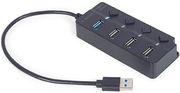 gembird 4 port usb hub 1xusb31 3xusb20 with switches uhb u3p1u2p3p 01 photo