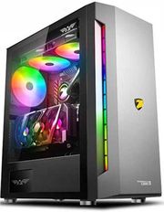 armaggeddon atx gaming pc case with rgb light tessaraxx core 11 black core11b photo