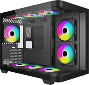 armaggeddon micro atx steel pc case aquaron x curve 285 fully black aquaron xc285b photo