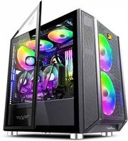 armaggeddon micro atx gaming pc case tessaraxx core 1 air black core1ab photo