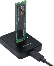 gembird desktop usb type c m2 sata nvme ssd drive docking station black dd u3m2 photo