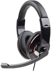 gembird usb stereo headset glossy black refurbished ref mhs u 001 photo
