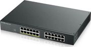 zyxel gigabit poe switch 24 port 10 100 1000 managed l2 gs1900 24ep photo