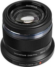 olympus 45mm 1 18 black mzuiko digital et m4518 lense micro ft photo