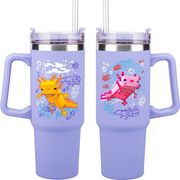 paladone minecraft purple 900ml multiway travel cup straw photo