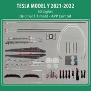 diq ambient tesla model y mod21 22 full kit diq ambient light tesla model y mod21 22 30 kit photo