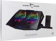 white shark cooling pad gcp 10 2 fans rgb ice shadow photo