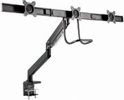 gembird desk mounted adjustable monitor arm for 3 monitors black photo