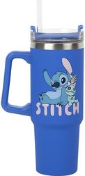 paladone stitch blue 900ml multiway travel cup and straw photo