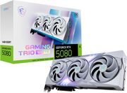 vga msi nvidia geforce rtx5080 gaming trio oc white 16gb gddr7 retail photo