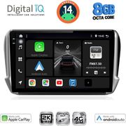 digital iq bxk 20508 cpaa 10inc multimedia tablet for peugeot 208 2008 mod 2012 2021 photo