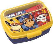 stor paw patrol boy rescue pups funny sandwich box with cutlery 81609 photo