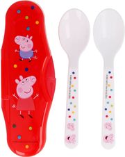 stor peppa pig little one toddler 2 pcs pp traveling spoons 13466 photo
