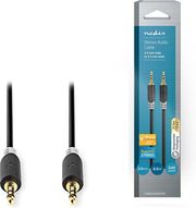 nedis cabw22000at05 stereo audio cable 35 mm male 35 mm male 05m anthracite photo