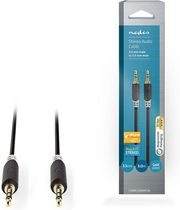 nedis cabw22000at30 stereo audio cable 35 mm male 35 mm male 30 m anthracite photo