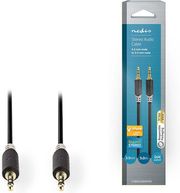 nedis cabw22000at50 stereo audio cable 35 mm male 35 mm male 50 m anthracite photo
