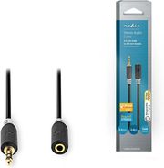 nedis cabw22050at20 stereo audio cable 35 mm male 35 mm female 20 m anthracite photo