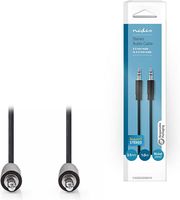 nedis cagb22000bk10 stereo audio cable 35 mm male 35 mm male 10m black photo