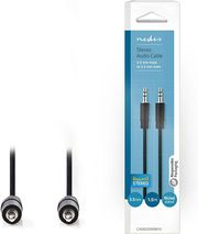 nedis cagb22000bk15 stereo audio cable 35 mm male 35 mm male 15 m black photo