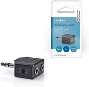 nedis cagb22945bk stereo audio adapter 35 mm male 2x 35 mm female blackp photo