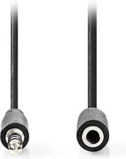 nedis cagl22050bk100 stereo audio cable 35mm male 35mm female 100m blackc photo