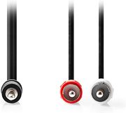 nedis cagl22200bk150 stereo audio cable 35mm male 2x rca male 150m blackc photo nedis cagl22200bk150 stereo audio cable 35mm male 2x rca male 150m blackc photo