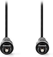 nedis cagl25000bk20 optical audio cable toslink male toslink male 200m black photo