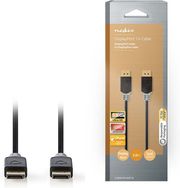 nedis ccbw37014at20 displayport cable displayport male displayport male 8k60hz gold plated 200 m photo