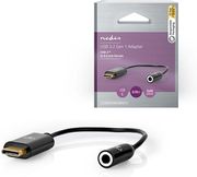 nedis ccbw65950bk015 usb c adapter usb c male 35 mm female 015 m blackc photo