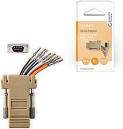 nedis ccgb52820iv serial adapter d sub 9 pin female rj45 female ivoryp photo