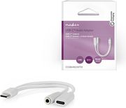nedis ccgb64922wt01 usb 20 type c adapter usb c male usb c female 35mm female 010m white photo nedis ccgb64922wt01 usb 20 type c adapter usb c male usb c female 35mm female 010m white photo