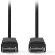 nedis ccgl37100bk10 displayport cable displayport male hdmi connector 1080p 100m black photo
