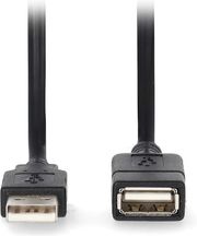 nedis ccgl60010bk20 usb 20 cable usb a male usb a female 200m black photo