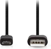 nedis ccgl60500bk05 usb 20 cable usb a male usb micro b male 10w 050m black photo
