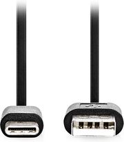 nedis ccgl60600bk10 usb 20 cable usb a male usb c male 15w 100m black photo