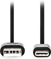 nedis ccgl60601bk10 usb 20 cable usb a male usb c male 25w 100m black photo