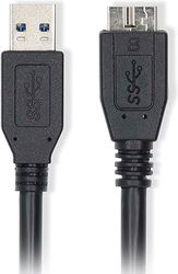 nedis ccgl61500bk05 usb 32 gen 1 cable usb a male usb micro b male 5gbps 050m black photo