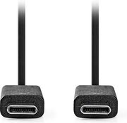 nedis ccgl64750bk10 usb 32 gen 2x1 cable usb c male usb c male 10 gbps 100m black photo