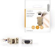 nedis ccgp52821iv d sub adapter d sub 9 pin male rj45 8p8c female ivory photo