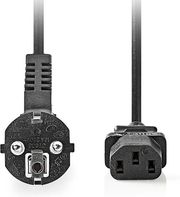 nedis cegl10020bk30 angled power cable plug with earth contact male iec 320 c13 300m black photo
