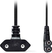 nedis cegl11055bk20 angled power cable euro male iec 320 c7 200m black photo nedis cegl11055bk20 angled power cable euro male iec 320 c7 200m black photo