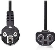 nedis cegt10100bk20 power cable earth contact male iec 320 c5 angled 90° 200m black photo nedis cegt10100bk20 power cable earth contact male iec 320 c5 angled 90° 200m black photo