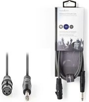 nedis coth15120gy15 unbalanced xlr audio cable xlr 3 pin female 635 mm male 15 m grey photo nedis coth15120gy15 unbalanced xlr audio cable xlr 3 pin female 635 mm male 15 m grey photo
