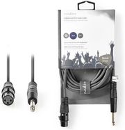 nedis coth23000gy15 mono audio cable 635 mm male 635 mm male nickel plated 150m pvc photo