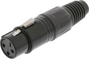 nedis cotp15902bk xlr connector xlr 3 pin female blackp photo