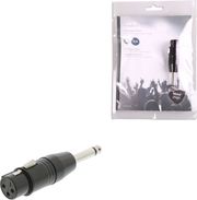 nedis cotp15942bk xlr adapter mono xlr 3 pin male 635 mm male blackp photo
