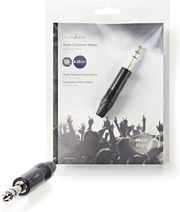 nedis cotp23901bk audio connector stereo 635 mm male blackp photo