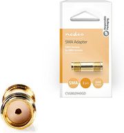 nedis csgb02940gd sma adapter sma female sma female gold plated 50ohm 2pcsp photo