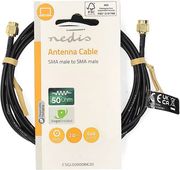 nedis csgl02000bk20 sma cable sma male sma male 50ohm 200m black photo