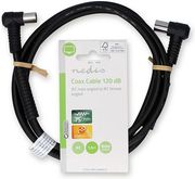 nedis csgl40120bk15 coax cable iec coax male iec coax female 150m black photo